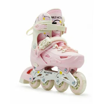 Детские раздвижные ролики Nils Active Pro Pink 2026