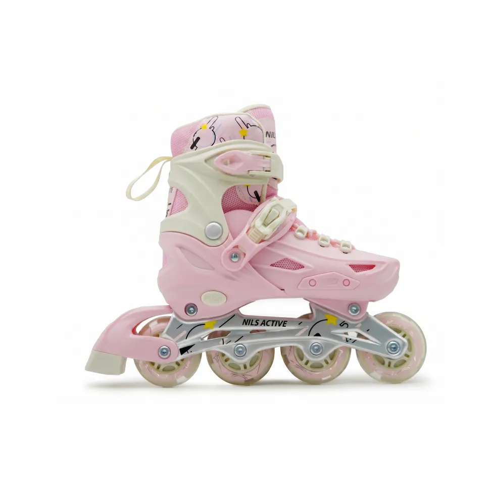 Детские раздвижные ролики Nils Active Pro Pink 2026