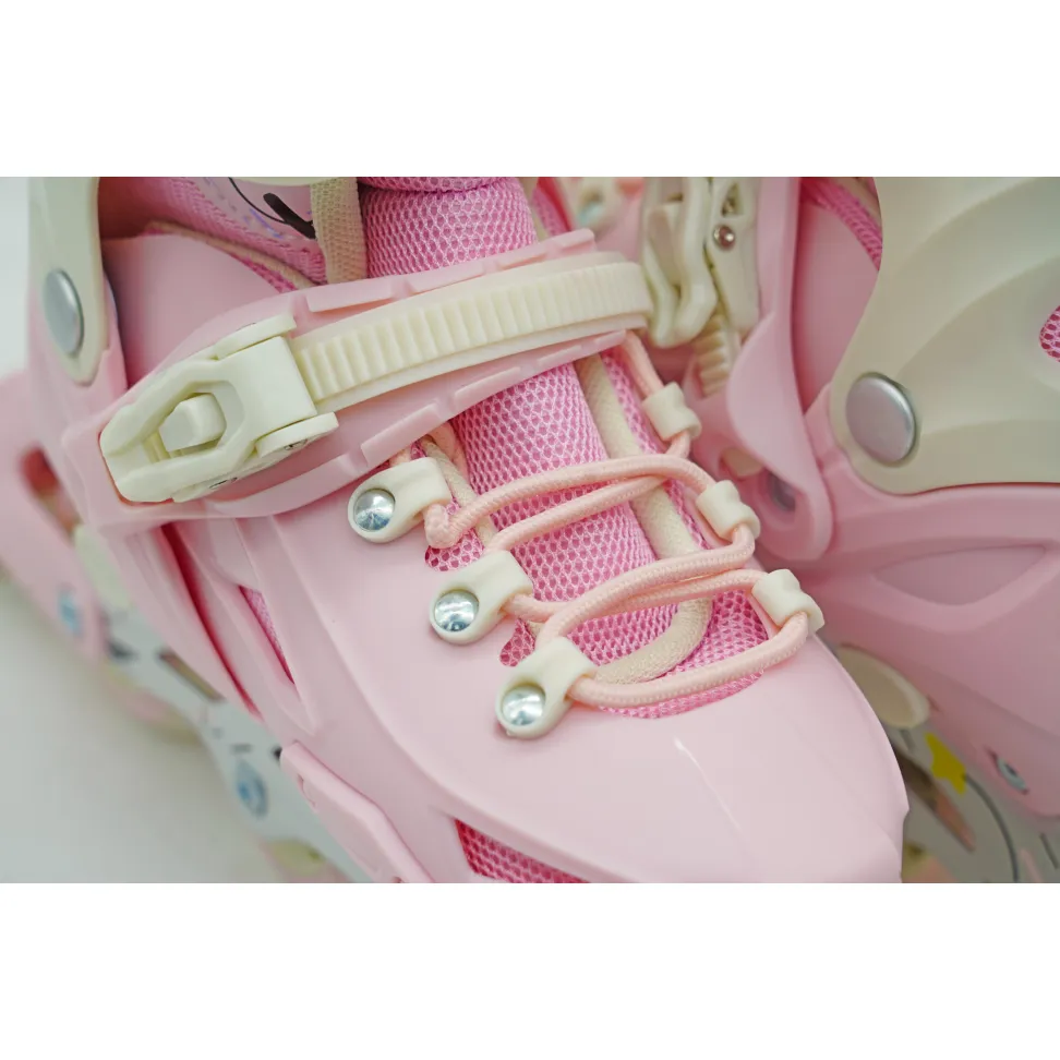 Детские раздвижные ролики Nils Active Pro Pink 2026