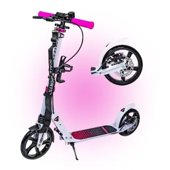 Дитячий двоколісний самокат Scale Sports SS-12 Pink Дискове гальмо 2024