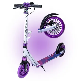 Дитячий самокат з великими колесами Scale Sports Purple S-205 2025