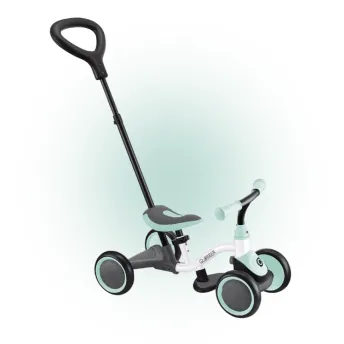 Беговел детский GLOBBER серии LEARNING BIKE 3-в-1, бело-мятный, до 20 кг, 4 колеса