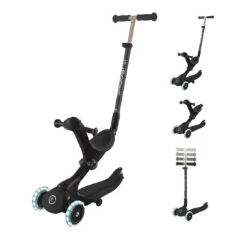 Самокат GLOBBER Globber Go up deluxe lights 5 в 1 чорний (646-720-2)