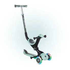 Самокат GLOBBER GO UP DELUXE LIGHTS 5в1 бирюзовый, светящиеся колеса, 20/50кг, 1+
