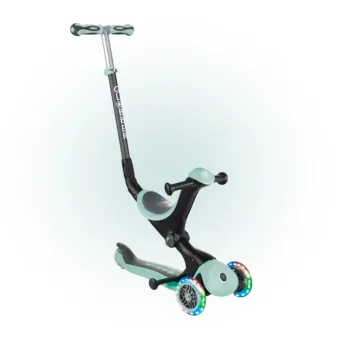 Самокат GLOBBER GO UP DELUXE LIGHTS 5в1 бірюзовий, колеса що світяться, 20/50кг, 1+