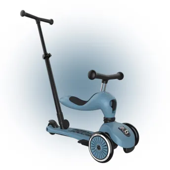 Cамокат Scoot and Ride 2 в 1 Highwaykick 1 Push and Go Steel