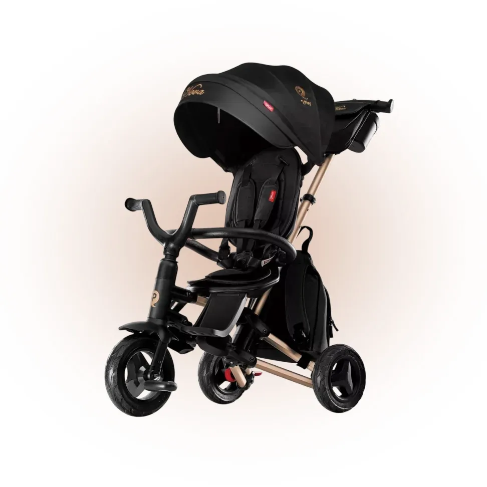 Трихколісний велосипед складний Qplay Nova+ Rubber Gold