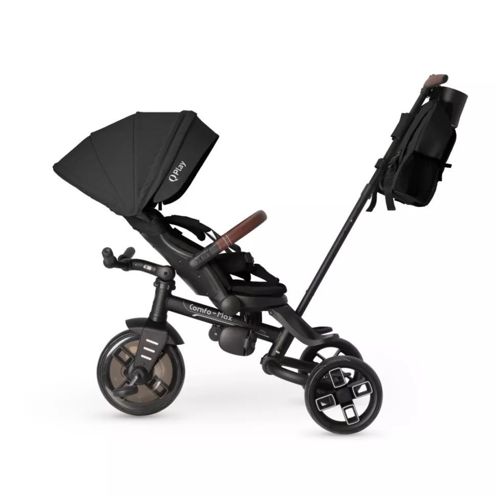 Трехколесный складной велосипед 6в1 QPLAY COMFO MAX Black