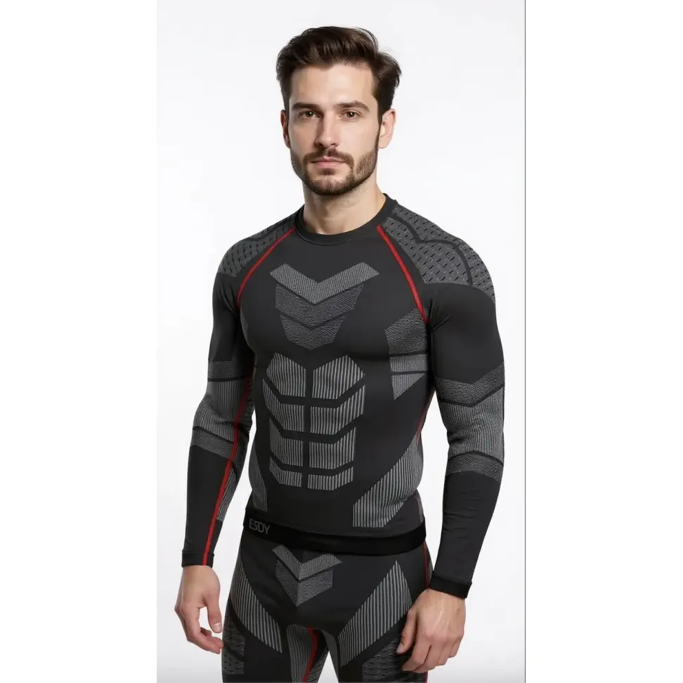 Термобелье мужское тактическое Gray ES-s DY Technology Body Mapping До -15*
