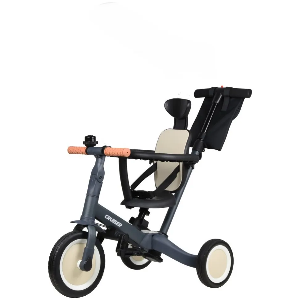 Детский трехколесный велосипед 4в1 Corso Cruser Go-Up Navy