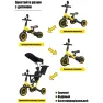 Детский трехколесный велосипед 4в1 Corso Cruser Go-Up Navy