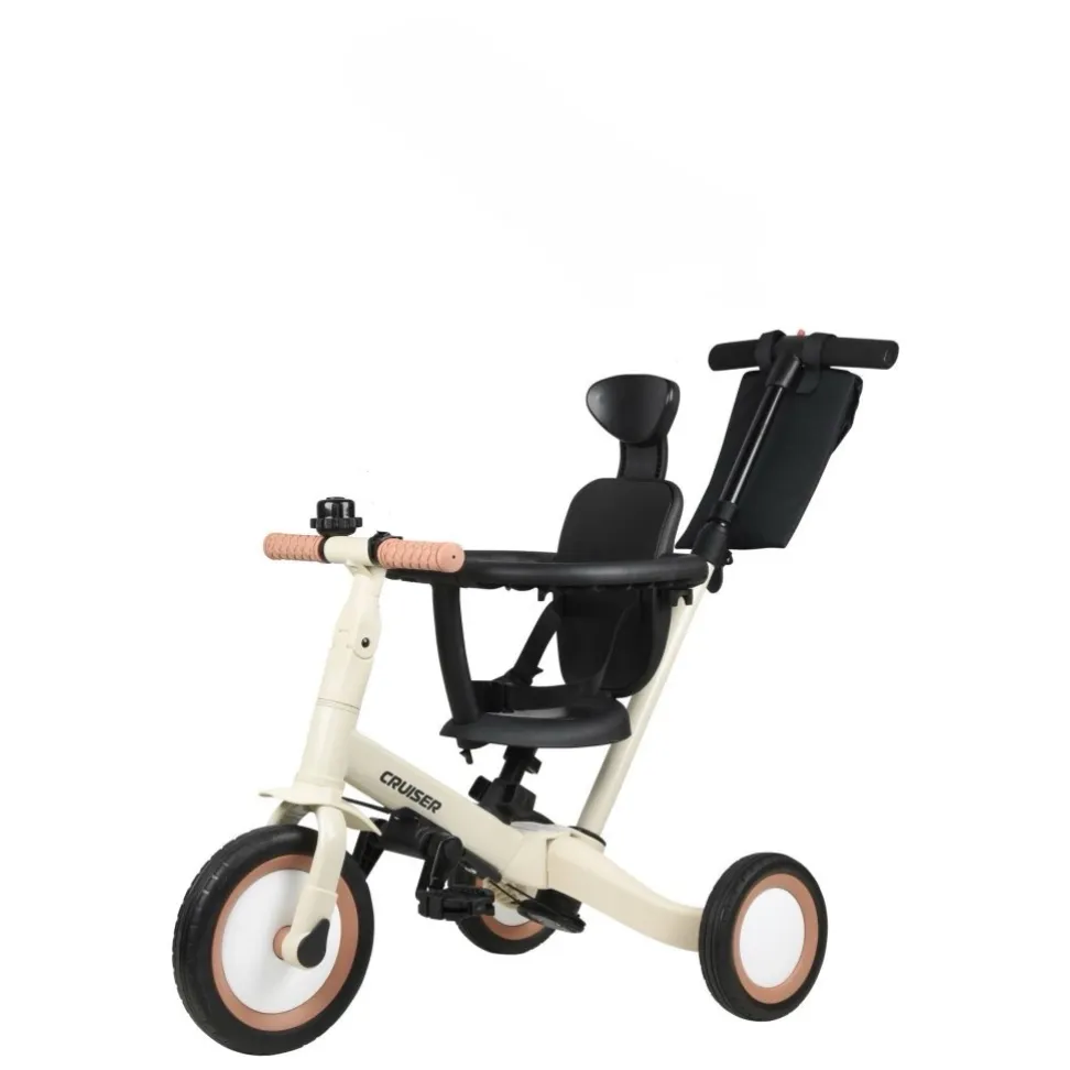 Детский трехколесный велосипед 4в1 Corso Cruser Go-Up Beige