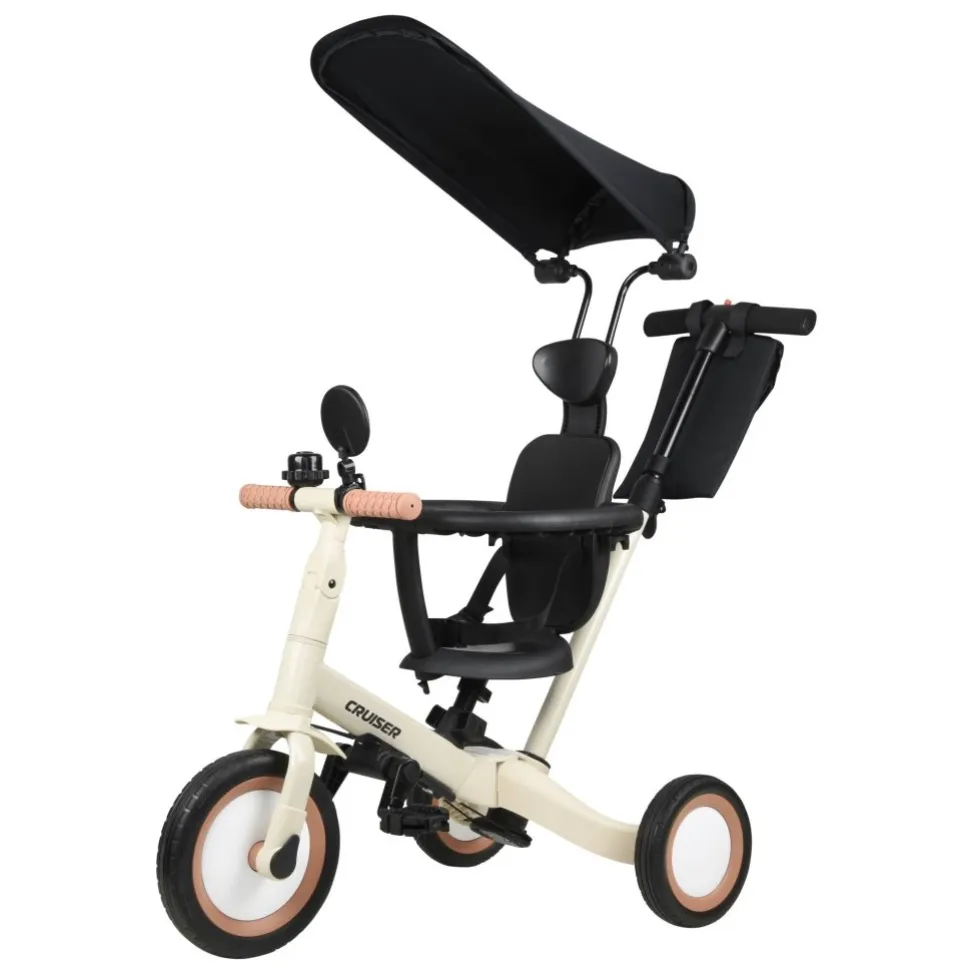 Детский трехколесный велосипед 4в1 Corso Cruser Go-Up Beige