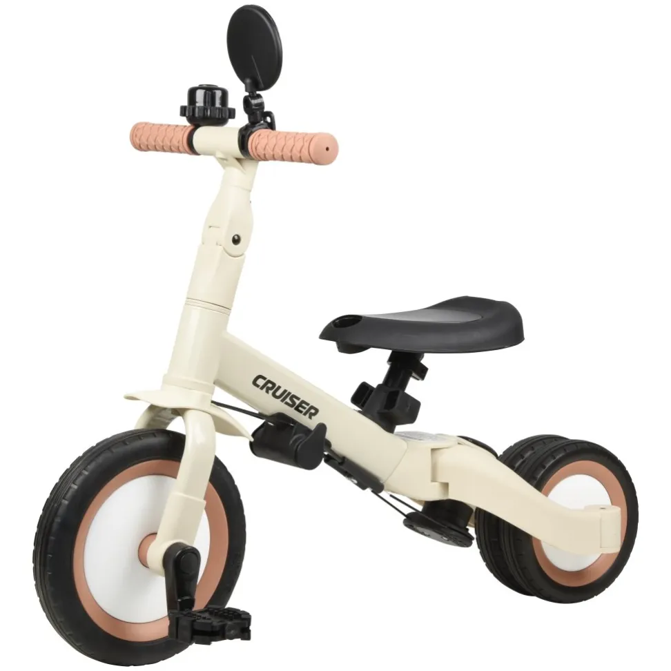 Детский трехколесный велосипед 4в1 Corso Cruser Go-Up Beige