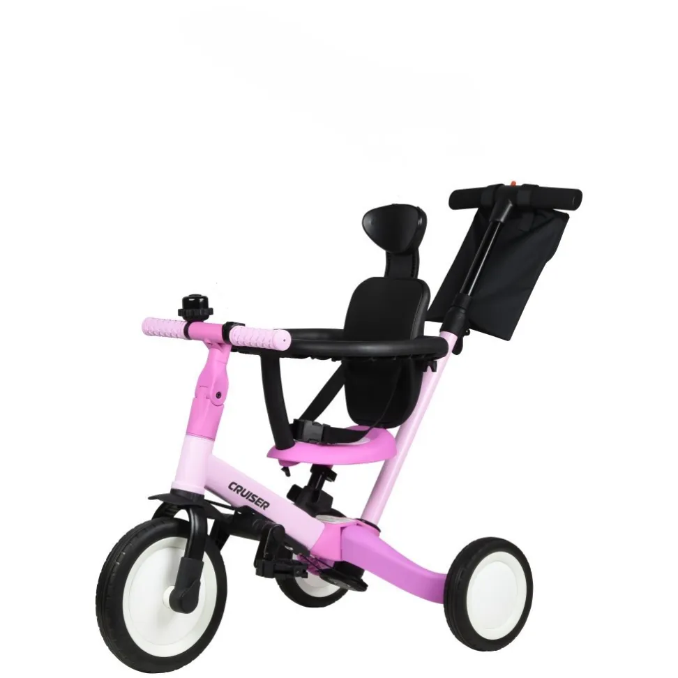 Детский трехколесный велосипед 4в1 Corso Cruser Go-Up Pink