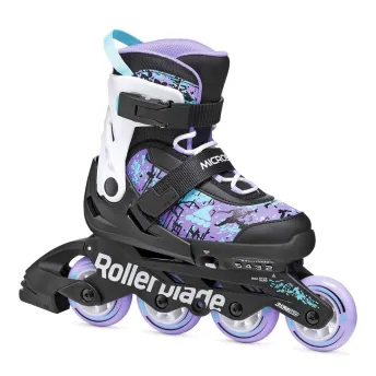 Ролики для девочки Rollerblade Microblade black-lavander 2026