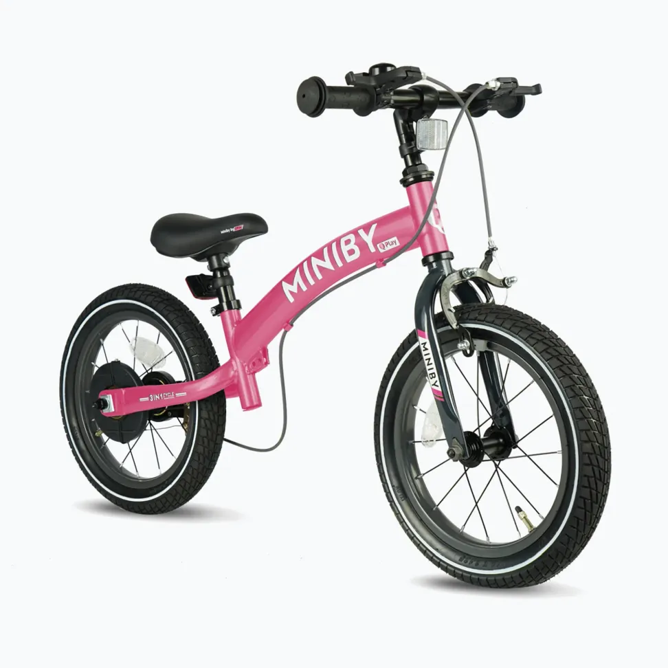 Детский велосипед 3 в 1 Qplay Miniby 14" Pink от 3 лет
