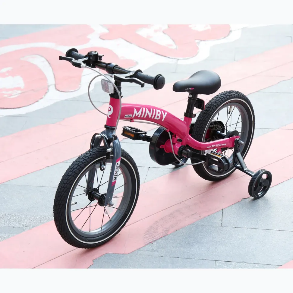 Детский велосипед 3 в 1 Qplay Miniby 14" Pink от 3 лет