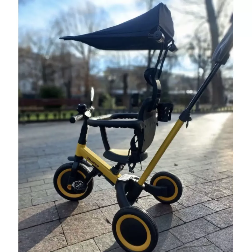Детский трехколесный велосипед 6в1 Corso Cruser Go-Up Yellow