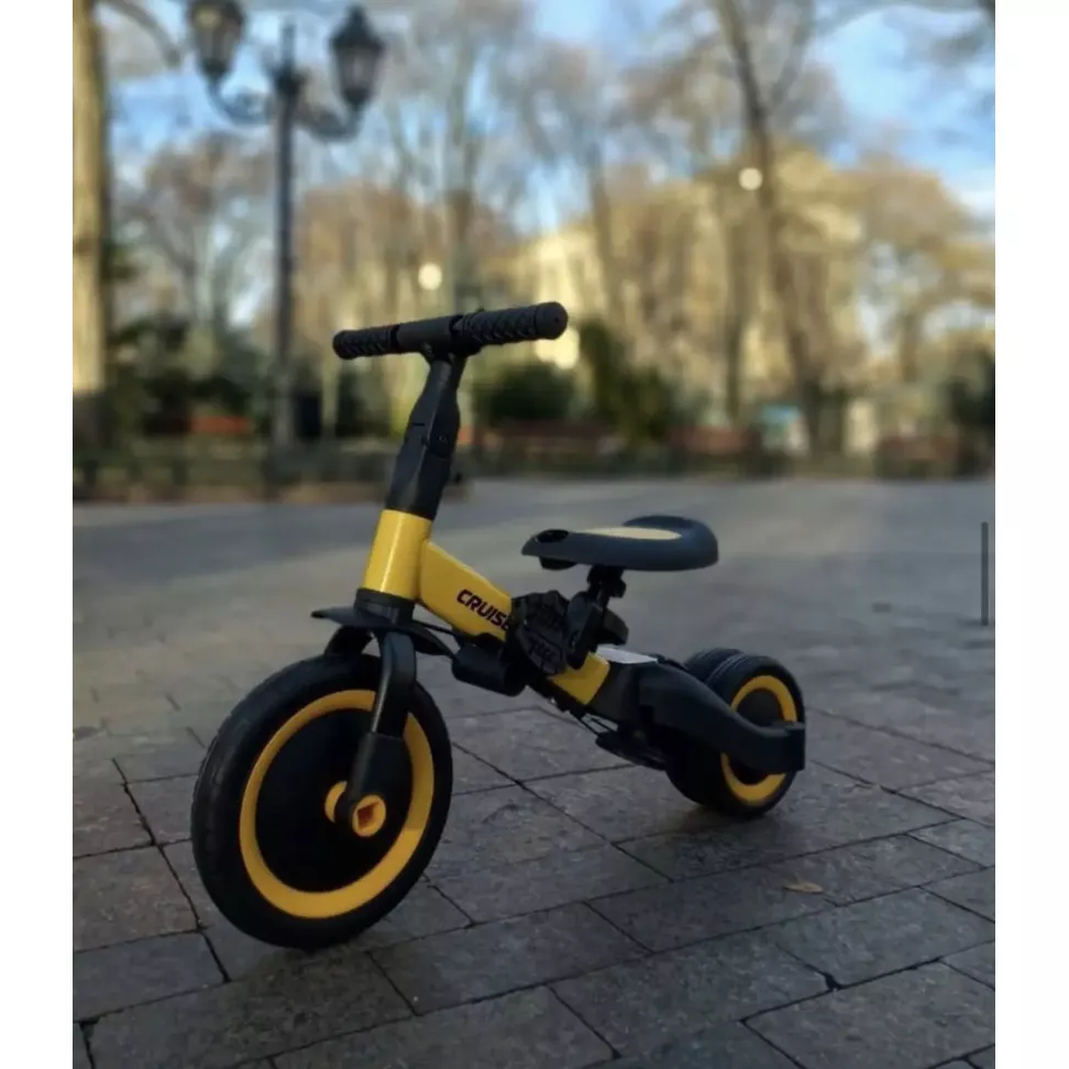 Детский трехколесный велосипед 6в1 Corso Cruser Go-Up Yellow