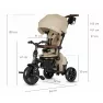 Трехколесный складной велосипед 6в1 QPLAY COMFO MAX Beige