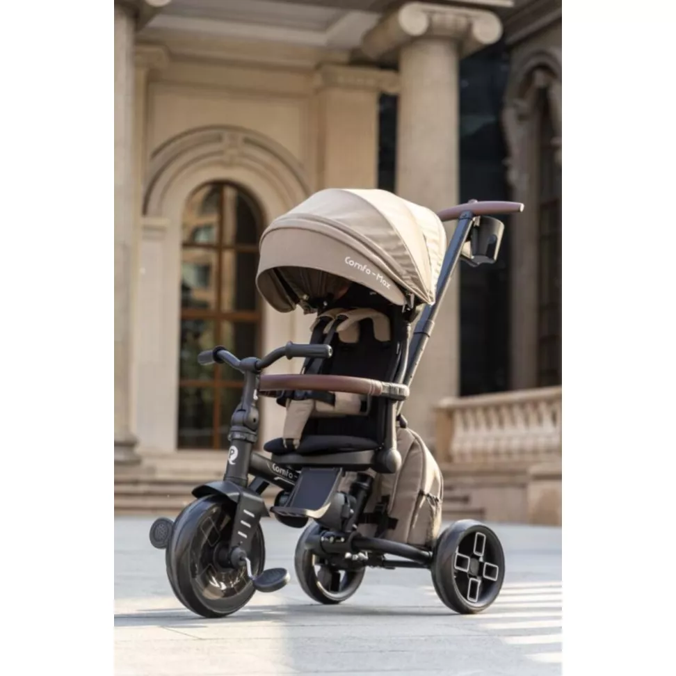 Трехколесный складной велосипед 6в1 QPLAY COMFO MAX Beige