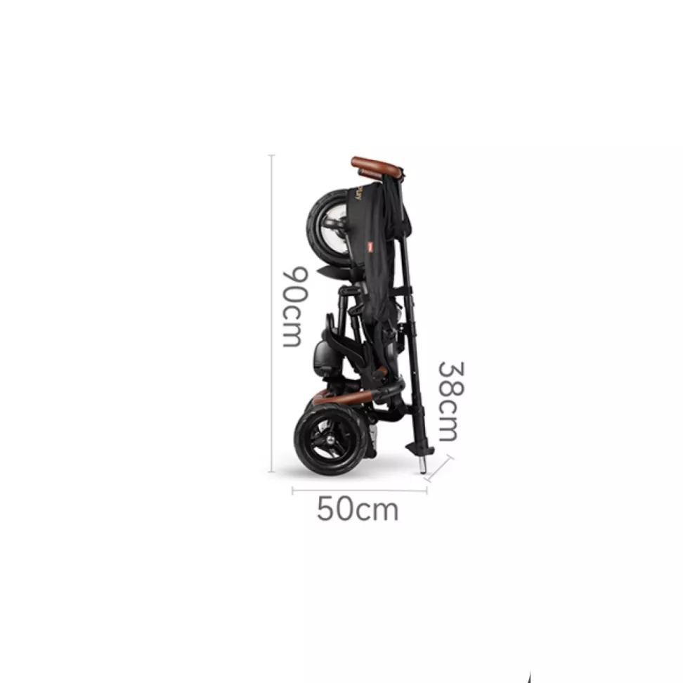 Трехколесный складной велосипед Qplay Rito Deluxe Rubber Black