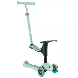 Самокат GLOBBER серии GO UP SPORTY пастельно зеленый, до 20/50кг, 1+, 3 колеса которые светятся