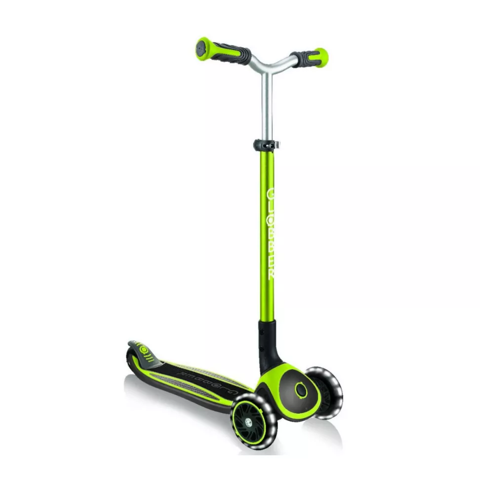 Самокат GLOBBER серии MASTER LIGHTS Green колеса с подсветкой, 50кг, 4+