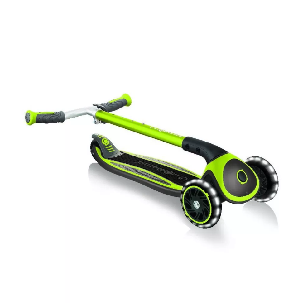 Самокат GLOBBER серии MASTER LIGHTS Green колеса с подсветкой, 50кг, 4+