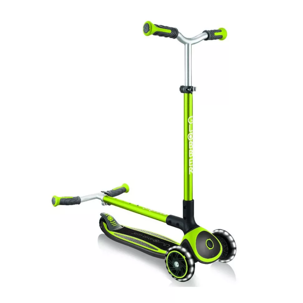 Самокат GLOBBER серии MASTER LIGHTS Green колеса с подсветкой, 50кг, 4+