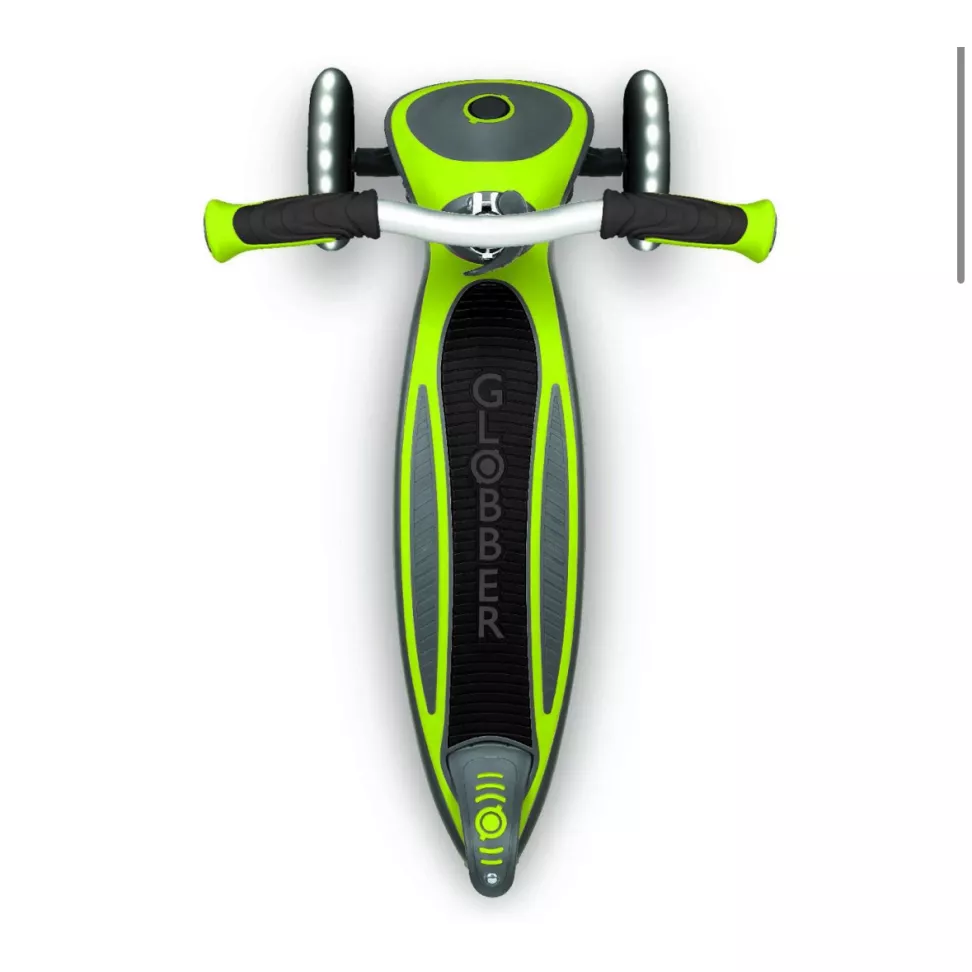 Самокат GLOBBER серии MASTER LIGHTS Green колеса с подсветкой, 50кг, 4+