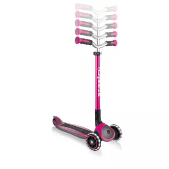 Самокат GLOBBER серії MASTER LIGHT Pink колеса з підсвіткою, 50кг, 4+