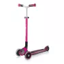 Самокат GLOBBER серии MASTER LIGHTS Pink колеса с подсветкой, 50кг, 4+