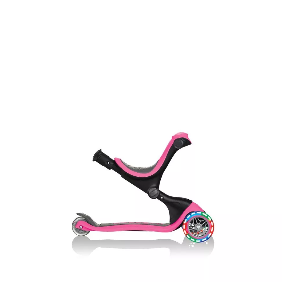 Детский самокат Globber GO-UP Deluxe Lights 5 в 1 Pink 1+