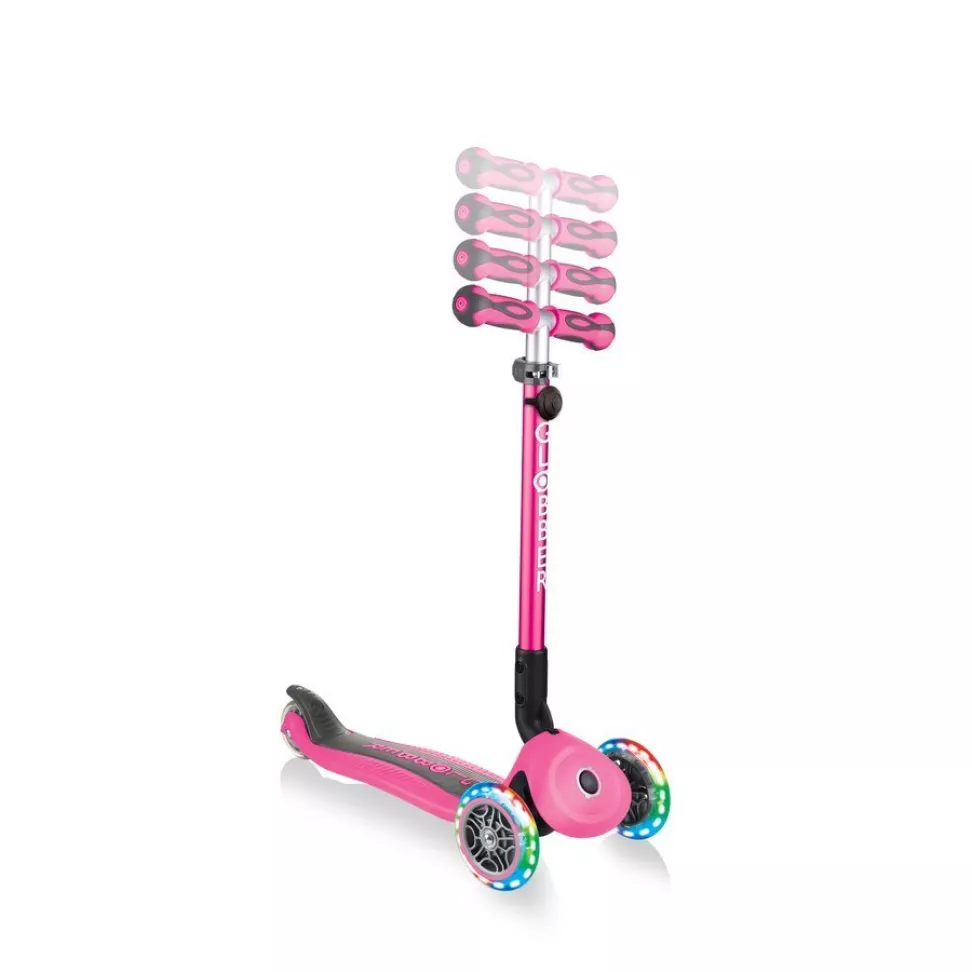 Детский самокат Globber GO-UP Deluxe Lights 5 в 1 Pink 1+