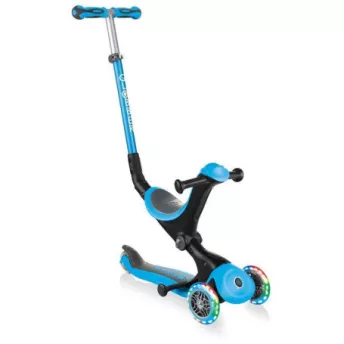 Дитячий самокат Globber GO-UP Deluxe Lights 5 в 1 Blue 1+