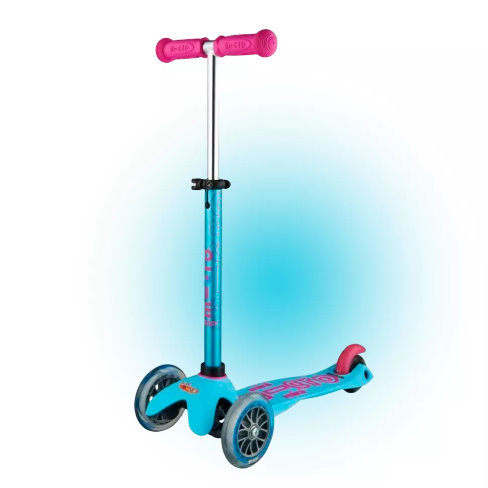 Самокат дитячий триколісний Micro Mini Deluxe Turquise Azzuro