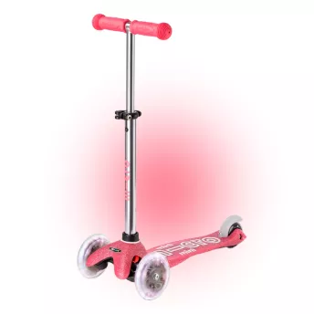 Самокат для дівчинки Micro Mini Deluxe Fairy Glitter LED Pink