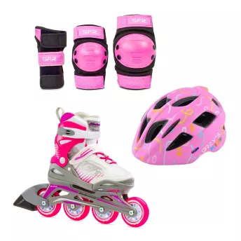 Набір 3в1 Rollerblade Bladerunner Cube G Pink 2025