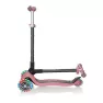 Самокат GLOBBER серии GO UP DELUXE LIGHTS 5в1 розовый, колеса с подсветкой, 20/50кг, 1+