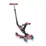 Самокат GLOBBER серии GO UP DELUXE LIGHTS 5в1 розовый, колеса с подсветкой, 20/50кг, 1+