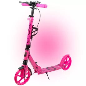 Самокат двухколесный со светящими колесами Maraton Rider Light Wheel Pink
