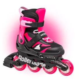 Ролики для девочки Rollerblade Microblade black-pink 2025