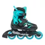 Rollerblade роликовые коньки Microblade black-light blue 2025