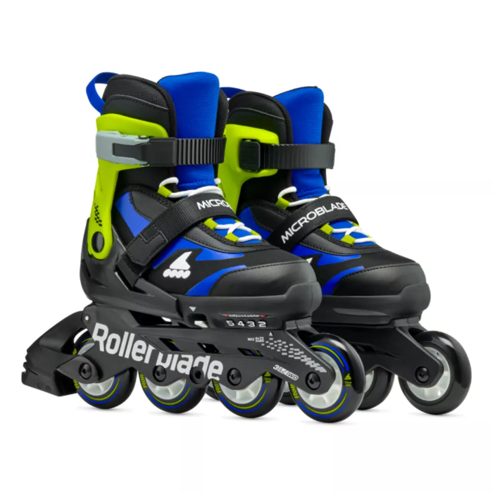 Rollerblade роликовые коньки Microblade black-blue 2025