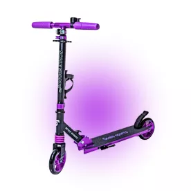 Самокат двухколесный Scale Sports SS-14 фиолетовый Led-Фонарик