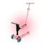 Самокат GLOBBER серии GO UP SPORTY пастельно-розовый, до 20/50кг, 1+, светящиеся колеса