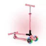 Самокат трехколесный 2+ лет Globber My Free Primo Foldable Lights Pastel Pink 2025