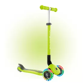 Самокат 3+ лет Globber My Free Primo Foldable Lights Lime Green 2025